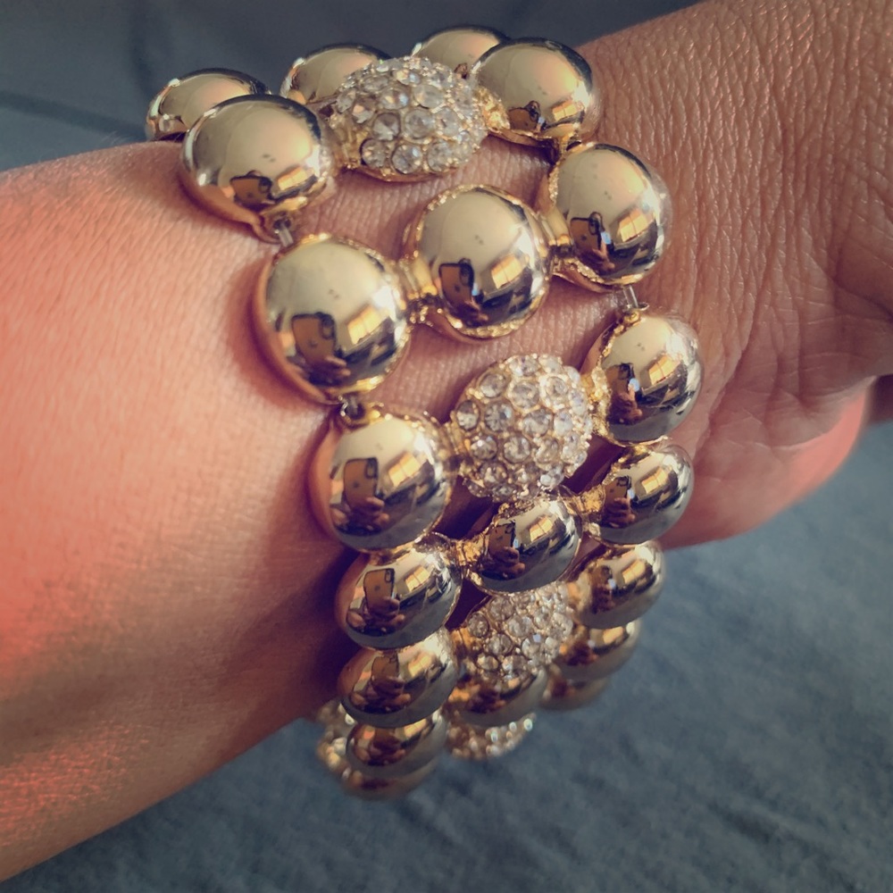 Bracelet with crystal embellish. Never used